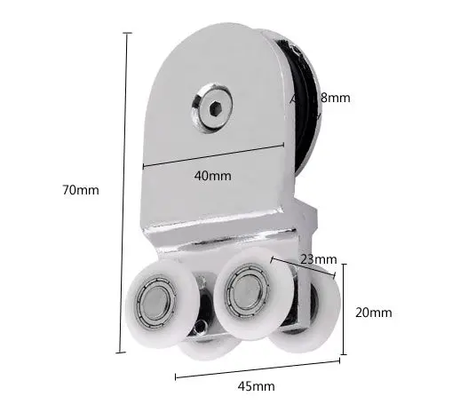 Литой хромированный Кронштейн для душевой кабины из цинкового сплава раздвижная