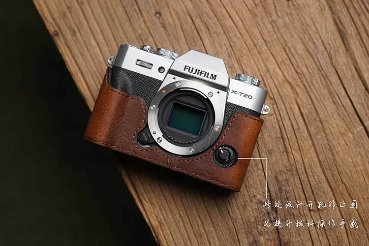 AYdgcam ручной работы из натуральной кожи чехол для камеры Fuji Fujifilm XT10 XT20 XT30 видео половина сумка Ретро Винтаж нижний чехол