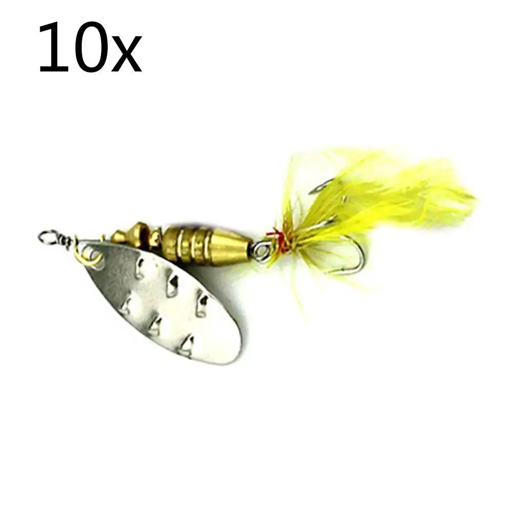 2017 рыболовная ложка металлическая приманка Серебряная/Золотая жесткая дешевая