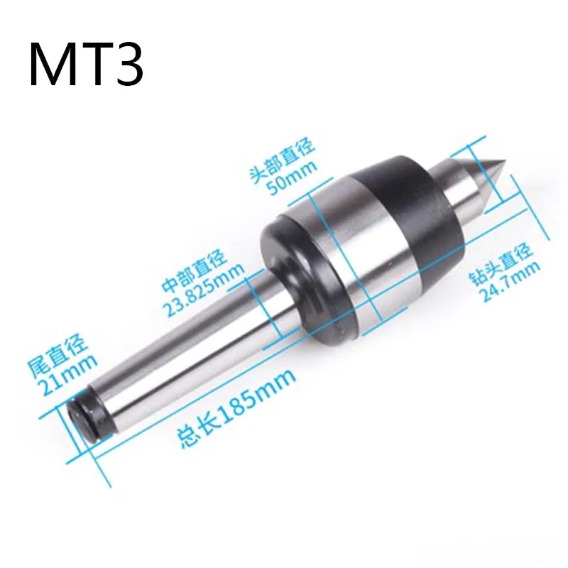 Morse tapper вращающийся центр MT2 MT3 двойной угол Высокая точность прокатки центр водонепроницаемый высокая скорость для машинный центр ЧПУ