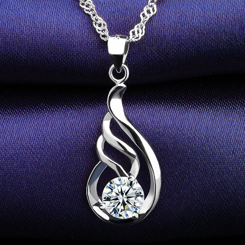 Silver pendant s925 silver jewelry wholesale necklace accessories short paragraph clavicle chain anti-allergy hot | Украшения и