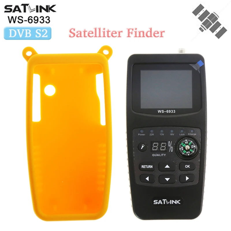 Satlink ws-6933 DVB-S2-метр спутниковый finder sat FTA C &amp KU Band 2 1 дюймов ЖК-дисплей WS 6933 цифровой