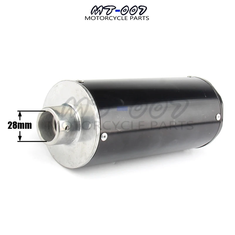 28 мм CNC ГЛУШИТЕЛЬ ТРУБЫ ATV/Байк 50/70/90/110/125/140 CC цвета