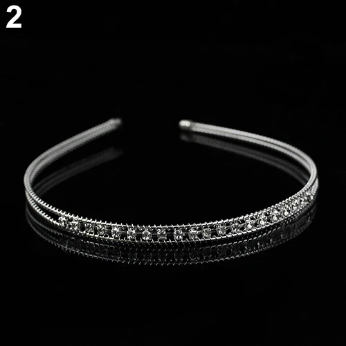 2015 New Women's Fashion Rhinestone Crystal Head Piece Wedding Bridal Hair Band Headband 5ODN | Аксессуары для одежды