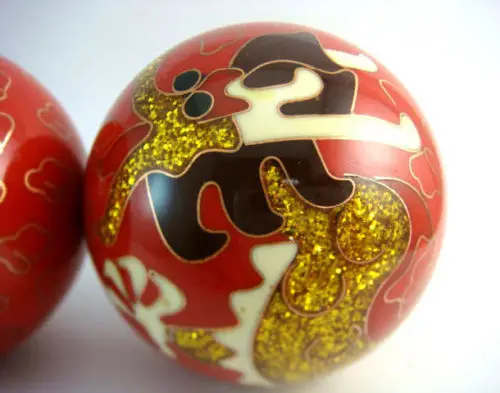 Baoding шар золотой дракон и феникс мяч для упражнений на здоровье|ball|health stickerhealth ball |