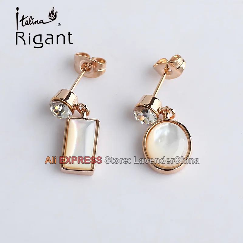 A1-e090 Italina Rigant со стразами падение опал Длинные висячие серьги 18kgp кристалл |