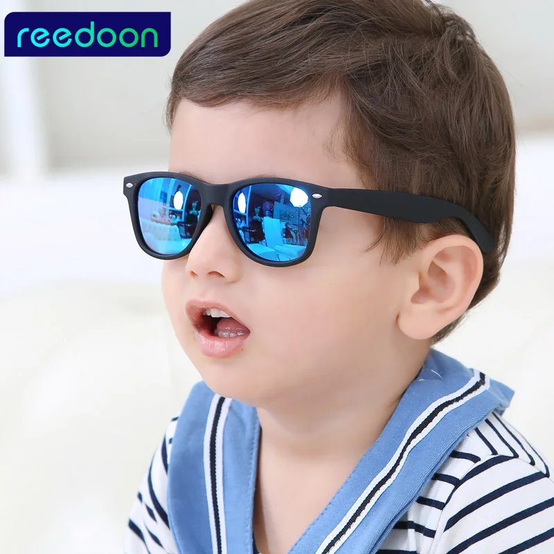 REEDOON 2017 Новая мода Дети солнцезащитные дети мальчик девочка очки Пластик Frame 8