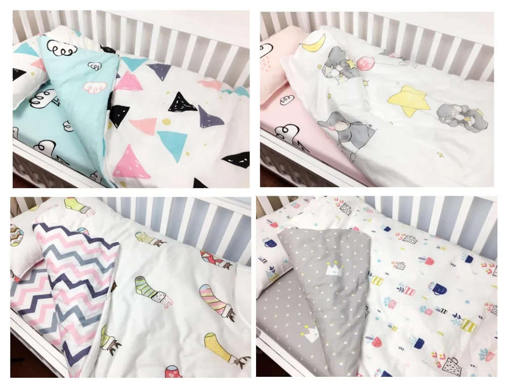 3 шт. белье для детской кроватки набор новорожденных младенческой номер Дети