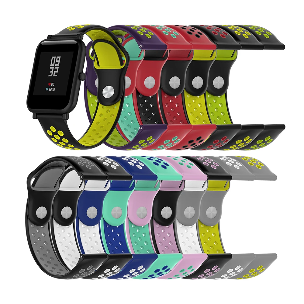 LEMFO Original Smart Watch Band For Xiaomi Amazfit Bip Strap Soft Sport Silicone Replacement Bracelet Huami Mi 20mm Wristband |