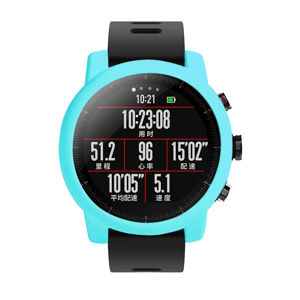 Защитный чехол для Xiaomi Huami Amazfit 2/2 S Stratos Full Frame мягкий силиконовый защитный чехол для новых часов 2 stratos