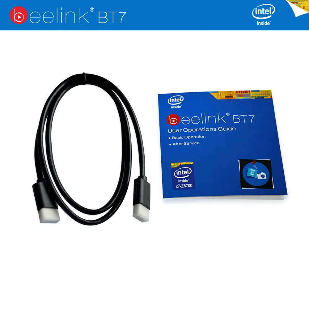 Beelink BT7 Умные Окна 10 TV Box 4 К ГБ 320 Intel Atom X7 Z8700 Mini PC BT 4.0 Wifi 2.4 Г/5.8 Г UHD Media Player Set Top