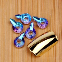 10pcspack sagittarius shape 6x10mm angle rings glass hollow crystal chameleon cabochom jewelry nail art diy garments decoration