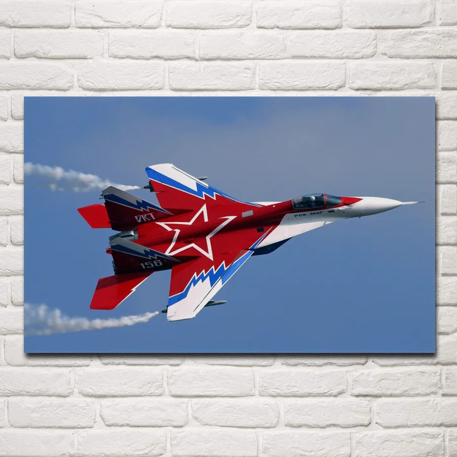 

Military Mikoyan MiG-29 aircraft posters on the wall picture home living room decoration for bedroom KF862