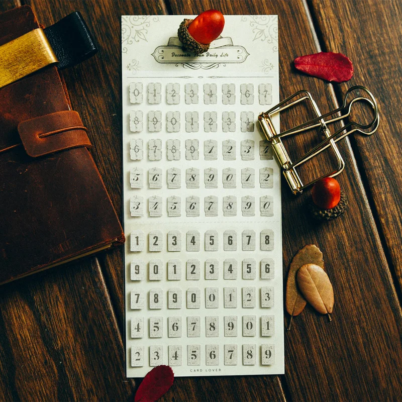 YPP CRAFT Number And Letters Decoration Self-adhesive Stickers for Scrapbooking Happy Planner/Card Making/Journaling Project | Дом и сад
