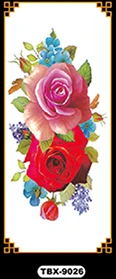 Водонепроницаемый Временные татуировки Henna tatuajes Tatouage temporaire Femme Rose Wintersweet BLUELOVER