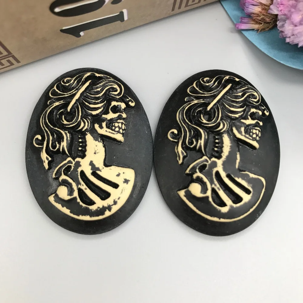 Бесплатная доставка! Камея с красивой головой камея из смолы кабошон плоской