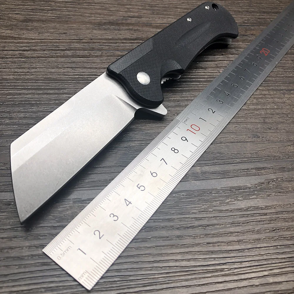 ZZSQ шарикоподшипник складной нож для кемпинга D2 стальное лезвие черный G10 Ручка