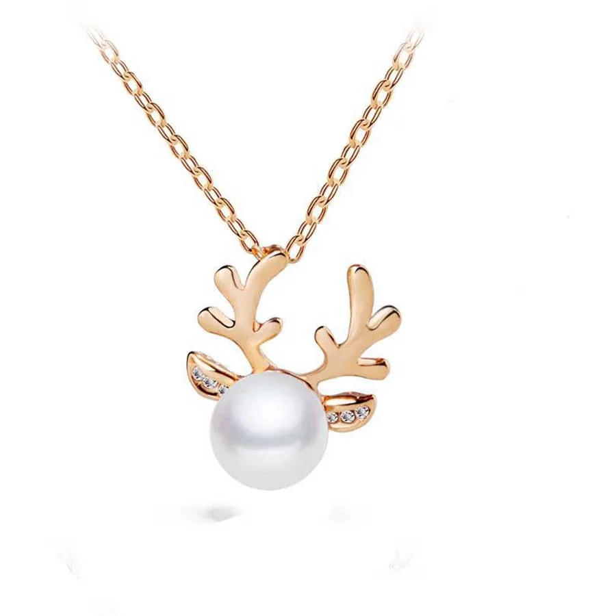 Новый дизайн имитация жемчуга ювелирные изделия с оленьими рогами наборы