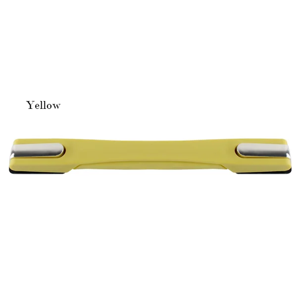 Yellow 22,5 см сменная ручка для чемодана, алюминиевые детали для багажа, резиновый ремень для переноски, аксессуары для тележки, универсальная телескопическая ручная - Цвет: Yellow