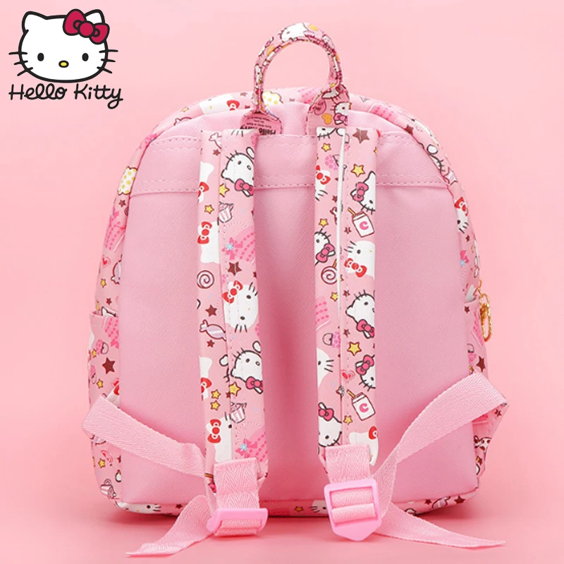 Сумка Hello Kitty модный детский розовый рюкзак с героями мультфильмов школьная сумка