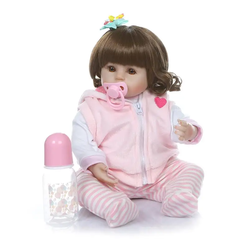 48 см Новинка Bebe Reborn Реалистичная силиконовая кукла Baby Dolls Boneca Kids подарок на день