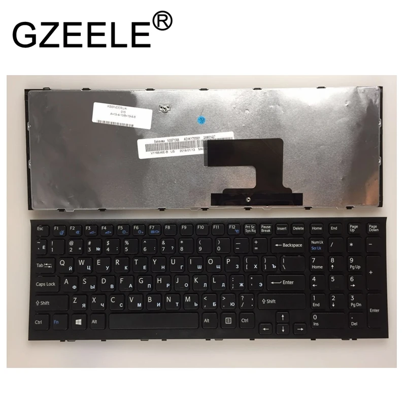 GZEELE для Sony VPC-EE VPCEE VPCEE21 VPCEE21FX VPCEE22 VPCEE22FX VPCEE28 VPCEE28FX VPCEE29 Русская клавиатура ноутбука |