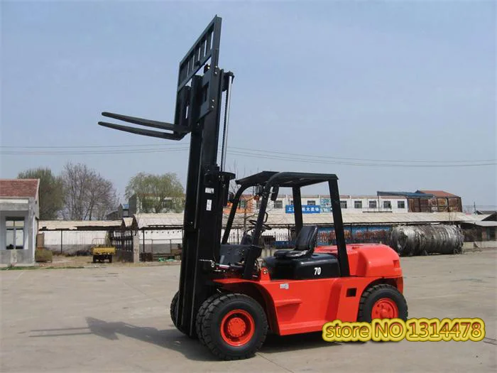7 тонный дизельный грузоподъемник большая мощность вилка транспортное