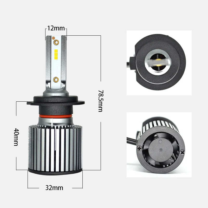 2 шт. Автомобильные фары H4 LED H7 Canbus H1 H8 H9 H11 9005 HB3 9006 HB4 лампы комплект с чипами CSP 50 Вт