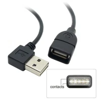 chenyang usb 2 0 male to female extension cable 100cm reversible left right angled 90d