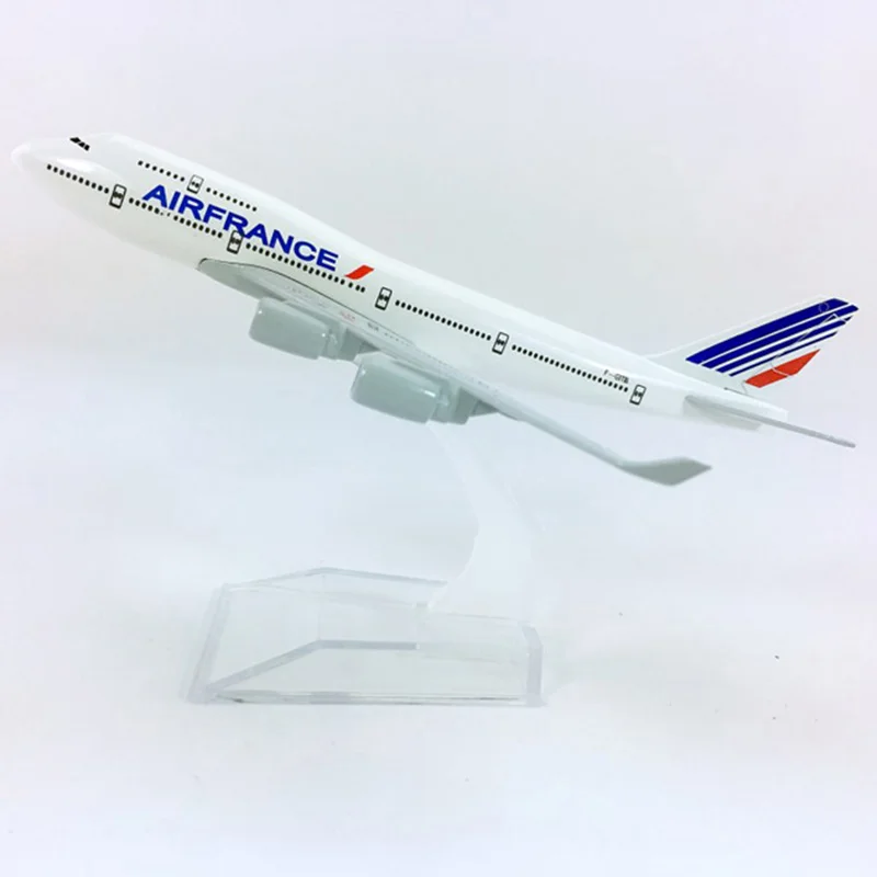 16 см 1:400 Boeing B747-400 модель airфранция авиалиний с базой airbus металлический сплав самолет Коллекционная модель дисплея