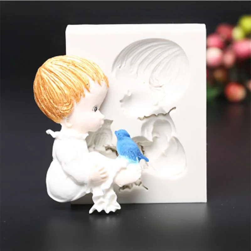 Angel Baby силиконовая форма для Полимерная глина помадка торт инструменты украшения