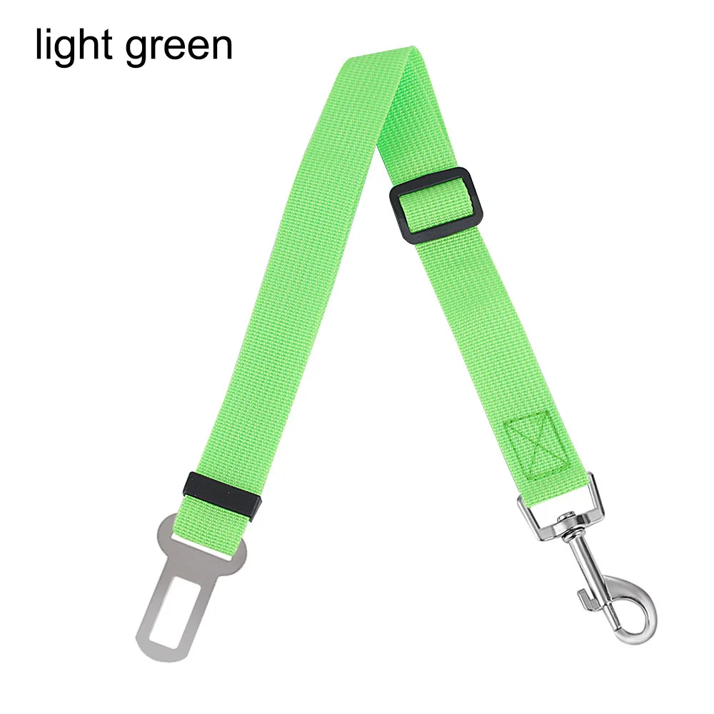 light green Поводок для животных, собак, домашних животных, автомобильный ремень безопасности, поводок, зажим, товары для собак, аксессуары для путешествий, ремни безопасности - Название цвета: light green