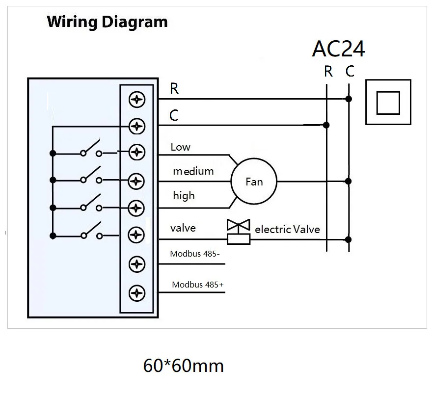 24v modbus rtu цветной термостат с сенсорным экраном для фанкойлов с английским/немецким/польским/чешским/итальянским/Spainish