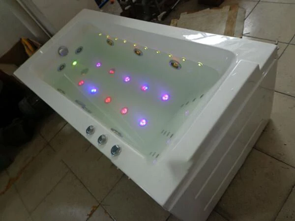 Водонепроницаемая Ванна IP65 RGB светильник для спа гидромассажная Ванна светодиодный воздушный пузырь массажная ванна реактивный свет