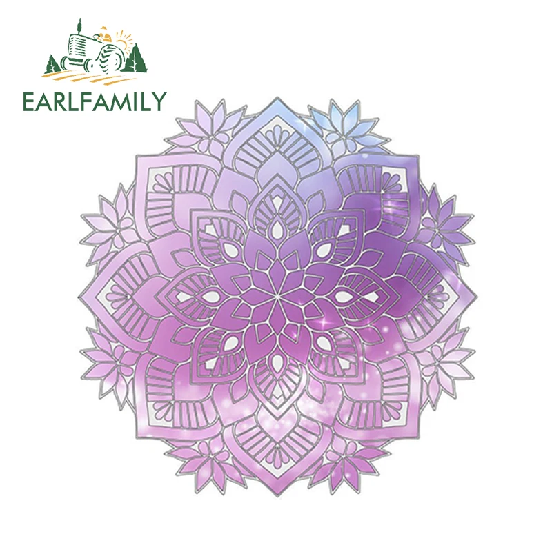 EARLFAMILY 13 см x Акварельная Мандала автомобиля Стикеры Boho Наклейка Виниловые