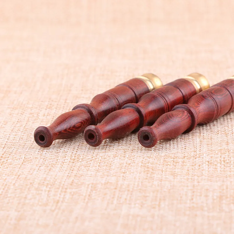 Solid Wood Smok Pipe Portable Cigarette Filter Holder Creative Smoker Herb Tobacco Pipes Gifts Smoking Mouthpiece | Дом и сад