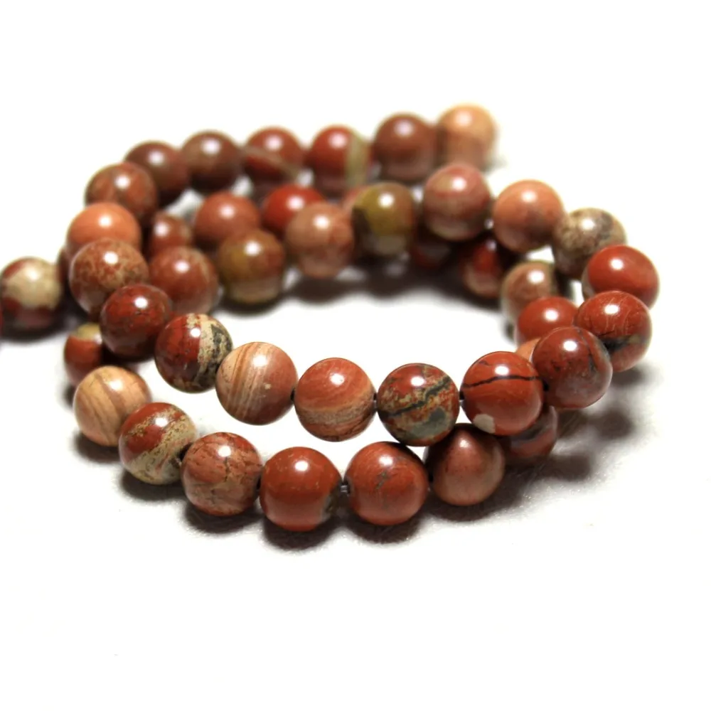 Бусины Из Красного камня для изготовления ювелирных изделий 6 /8 /10/ 12 мм |