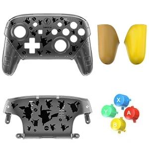 Yellow and Black Myriann DIY удобная замена оболочки защитный чехол с кнопками для nintendo Switch Pro контроллер NS Joy-Con игры - Цвет: Yellow and Black