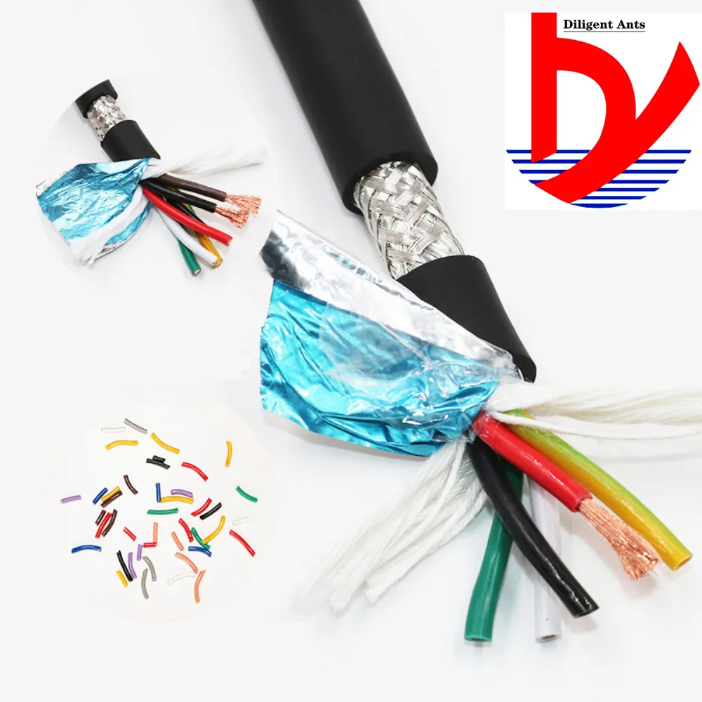24AWG 2/3/4/5 сердечник экранированный кабель 5 м гибкий провод с ПВХ изоляцией TRVVP