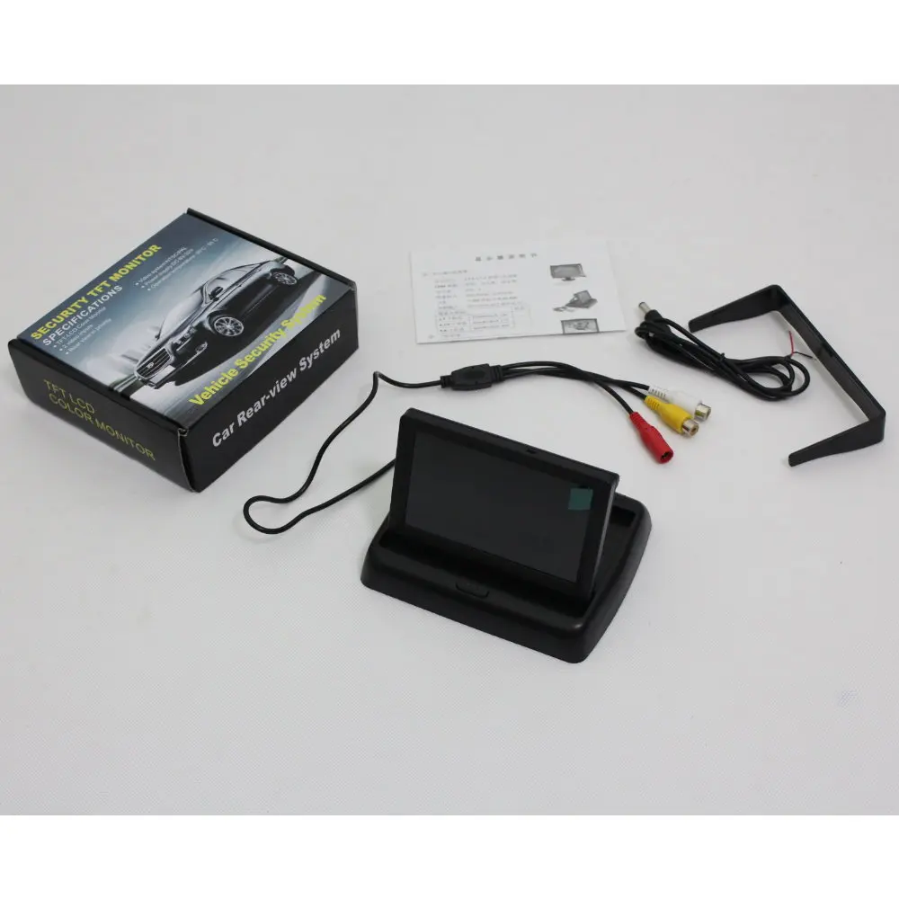 4 3 &quotTFT ЖК-монитор + Автомобильная камера заднего вида = 2 в 1 автомобильная система