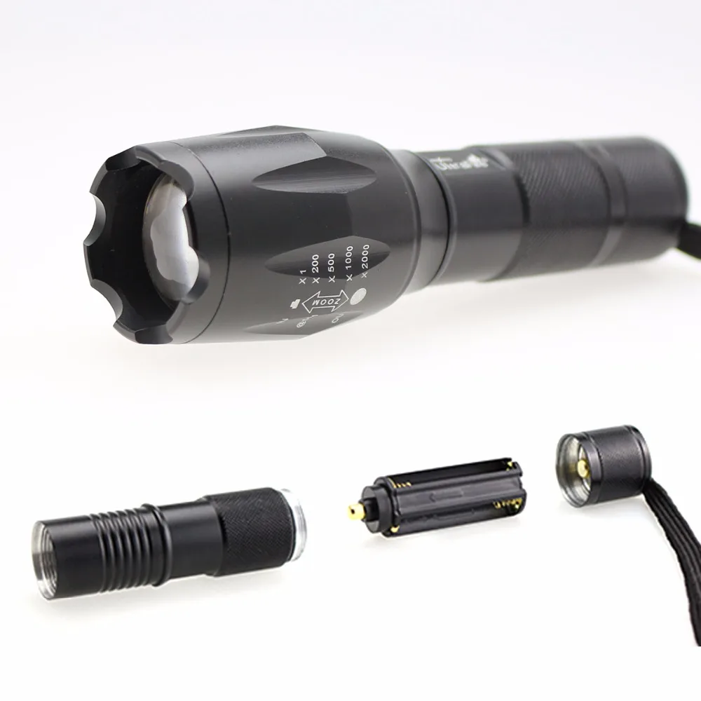 Высокий люмен XML T6 светодиодный фонарик IP65 Водонепроницаемый 5 режимов