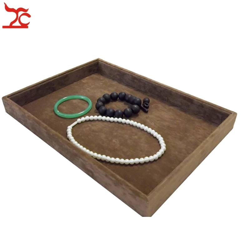 Розничная торговля высокое качество бархатные ювелирные витрины четыре цвета