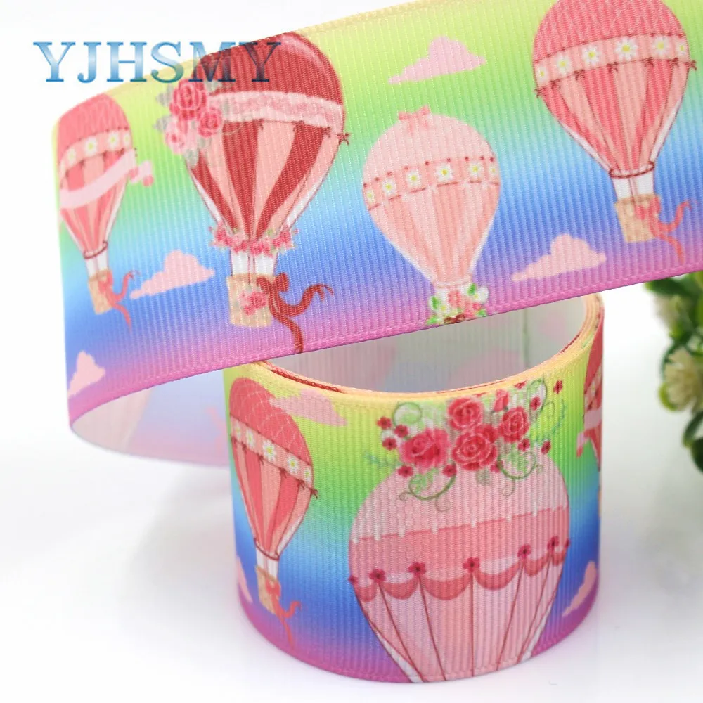 YJHSMY I-19426-1099 38 мм 10 ярдов Мультяшные ленты термопечать grosgrain аксессуары для одежды
