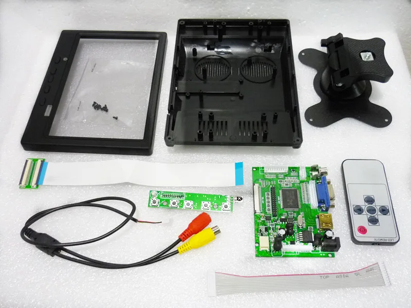 Пластиковый чехол для 7 дюймов AT070TN90 AT070TN92 AT070TN94 800*480 lcd + HDMI VGA 2AV плата драйвера RTD2660H