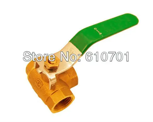 T тип Port или L DN20 3/4 &quotBSP Женский Соединительный ПОЛНЫЙ ПОРТ ЛАТУННЫЙ Тройник