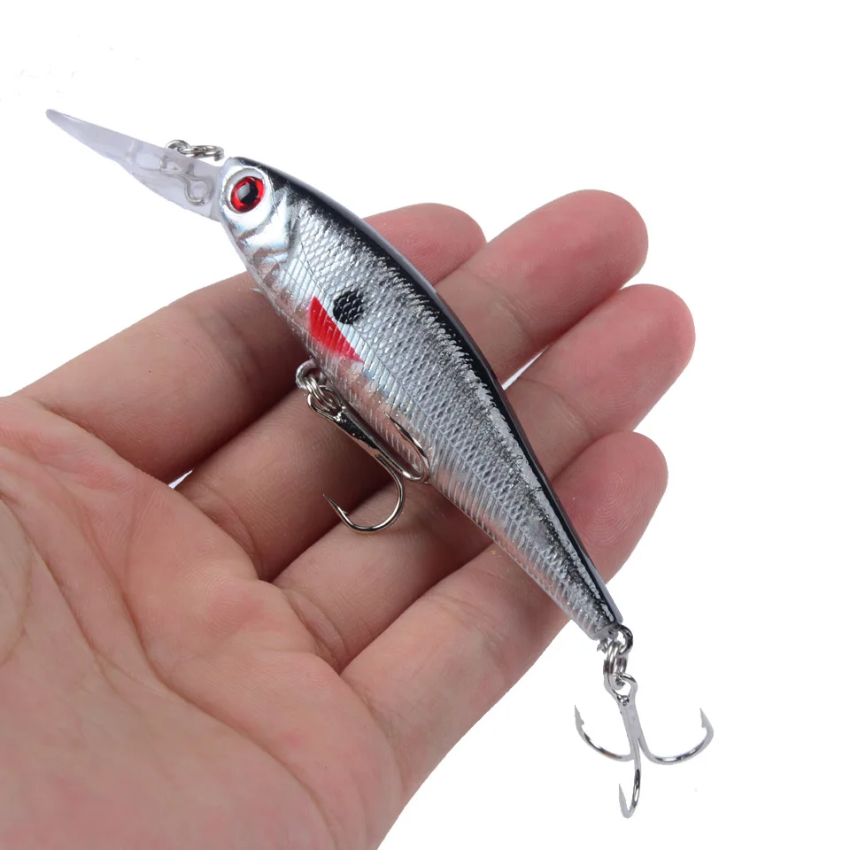 

Hot Sale 1PCS 10cm 9g Hard Minnow Fishing Lure Topwater Floating Wobblers Crankbait Bass Artificial Baits Pike Carp Lures Peche