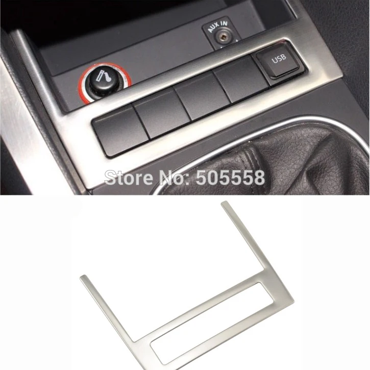 VW JETTA MK6 нержавеющая сталь автомобильный Стайлинг коробка для хранения USB Панель