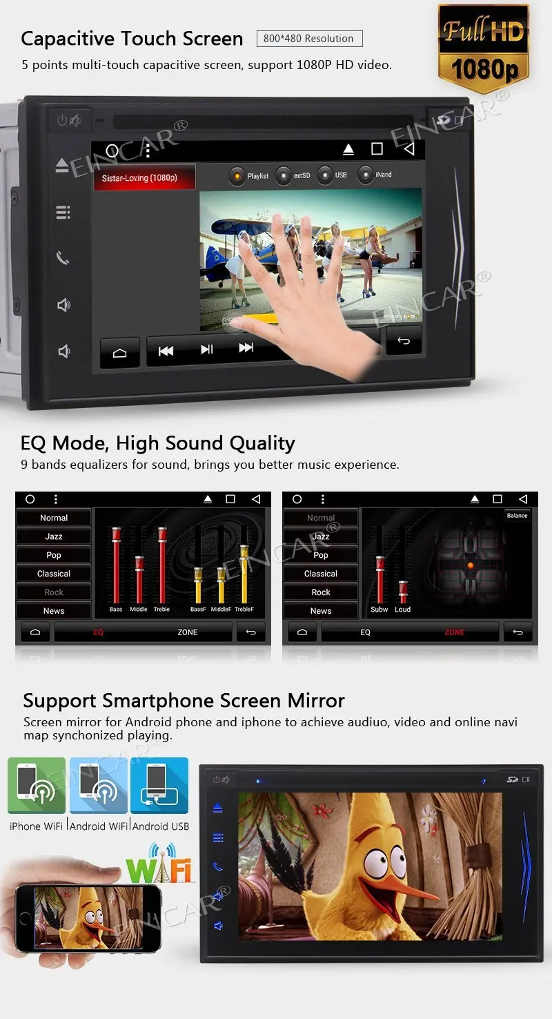 Android 7.1 Восьмиядерный dvd-плеер GPS трекер 7 ''стерео Навигации 2Din головного