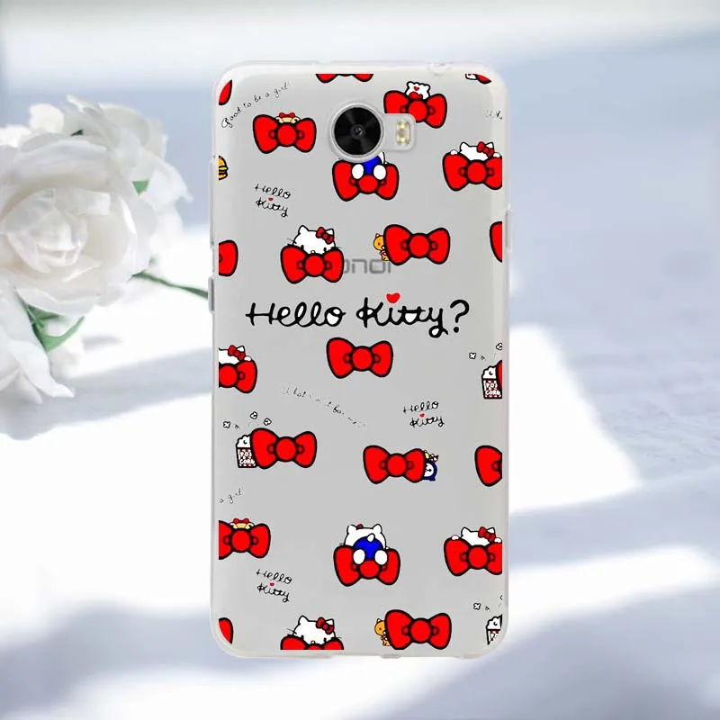 Силиконовый чехол для huawei Y5 II рисунком модные силиконовый телефона 2016 задняя