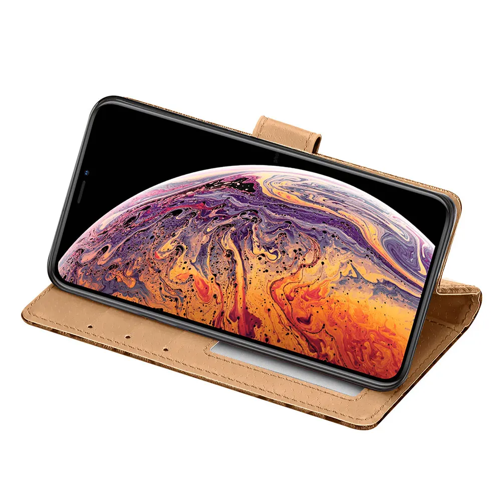 Чехол-книжка из чехол для iPhone 8 Plus кожи с леопардовым принтом, роскошный чехол-кошелек для iPhone 8 Plus, 7 Plus, X, XS Max, XR, 7, 6 S, 6 S Plus, чехол